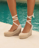 Suede Wedge Espadrilles |