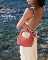 Borsa Halfmoon in Rafia |