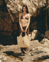 Maxi Tote in Rafia |