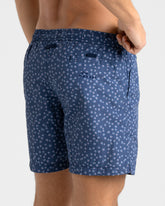 Stone Washed Printed Nylon Swim Shorts |