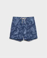 Stone Washed Printed Nylon Swim Shorts |