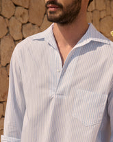 Camicia Nassau Con Scollo A Polo in Popeline |
