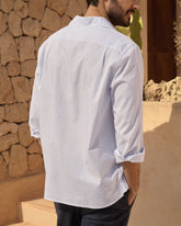 Camicia Nassau Con Scollo A Polo in Popeline |