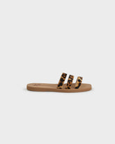 Eva And Calf Hair Three Bands Sandals |