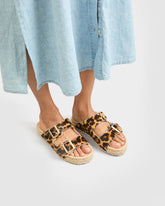 Calf Hair Nordic Sandals |