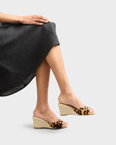 Espadrillas con Zeppa Mule in Cavallino |
