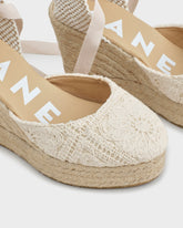 Espadrillas con Zeppa in Cotone Crochet |