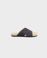 Suede Crossed Bands Sandals |