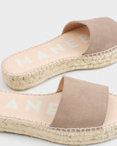 Sandali a Fascia in Pelle Scamosciata |