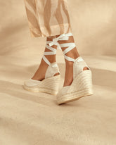Espadrillas con Zeppa in Raso |