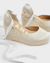 Espadrillas con Zeppa in Raso |