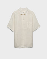 Washed Linen Havana Camp-Collar Shirt |