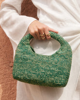 Borsa Halfmoon in Rafia |