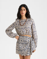 Printed Linen Paloma Shirt |
