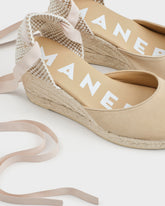 Espadrillas con Zeppa in Pelle Scamosciata |