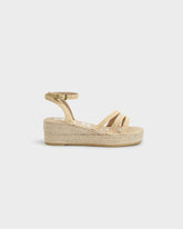 Suede Three Bands Platform Espadrilles |