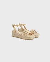 Suede Three Bands Platform Espadrilles |