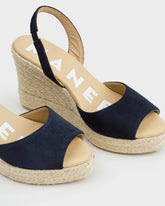Suede Slingback Wedge Espadrilles |