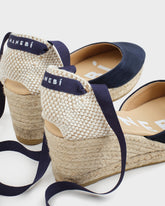 Espadrillas con Zeppa in Pelle Scamosciata |