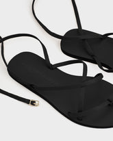 Sandali Valentina Tie-Up in Pelle |