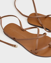 Sandali Valentina Tie-Up in Pelle |