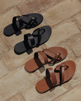 Mia Slide Leather Sandals |