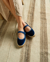 Velvet Mary Jane Espadrilles |