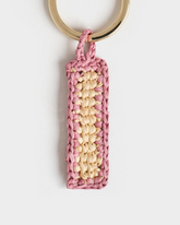 Portachiavi Lettera I in Raffia Naturale |