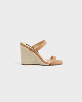 Espadrillas Mule con Zeppa in Pelle |