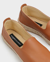Tobias Leather Flat Espadrilles |