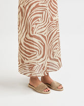 Mon Silk Satin Slide Espadrilles |