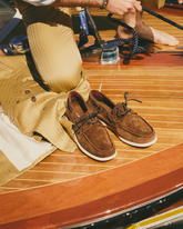 Swan Suede Boat Shoes |