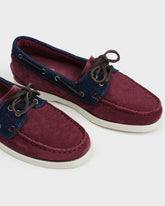 Scarpe da Barca Swan in Suede e Denim |