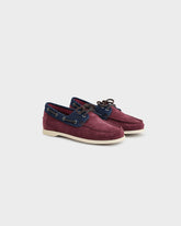 Swan Suede & Denim Boat Shoes |