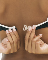Bikini a Triangolo con Profilo a Contrasto |