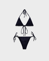 Bikini Triangolo con Lacci Effetto Bagnato |