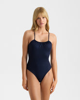 Costume Intero Cut-out Effetto Bagnato |