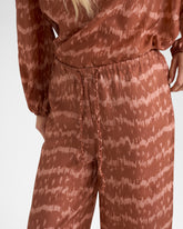 Printed Silk Marbella Trousers |
