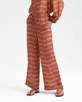 Printed Silk Marbella Trousers |
