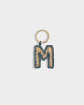 Portachiavi Lettera M in Raffia Naturale |