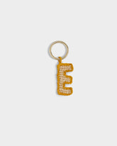 Portachiavi Lettera E in Raffia Naturale |