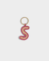 Portachiavi Lettera S in Raffia Naturale |