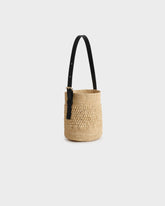 Borsa Loto Basket in Raffia Naturale |