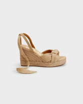 Espadrillas in Morbida Pelle Scamosciata con Zeppa |