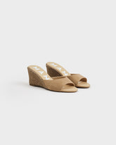 Espadrillas con Zeppa in Pelle Scamosciata |