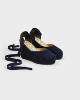 Suede Wedge Espadrilles |