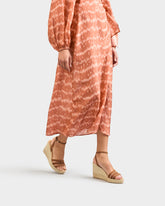 Espadrillas con Zeppa a Tre Fasce in Soft Suede |