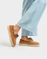 Suede Boat-Shoes Espadrilles |
