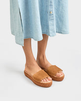 Suede Double Sole Slides |