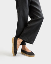 Cotton Net Ballet Flat Espadrilles |